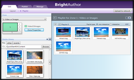 brightsign free digital signage software content management